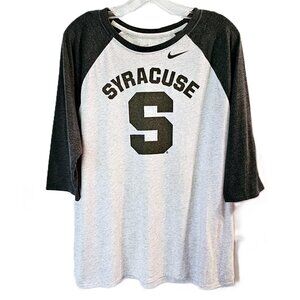 ✨ Nike Syracuse University Baseball Tee – Women’s XXL – Rose Gold Accents
